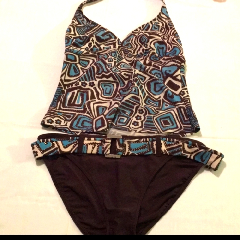 Be Creative 2 piece Tankini Swimsuit Size Large